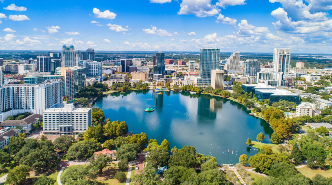 Orlando, Florida aerial view