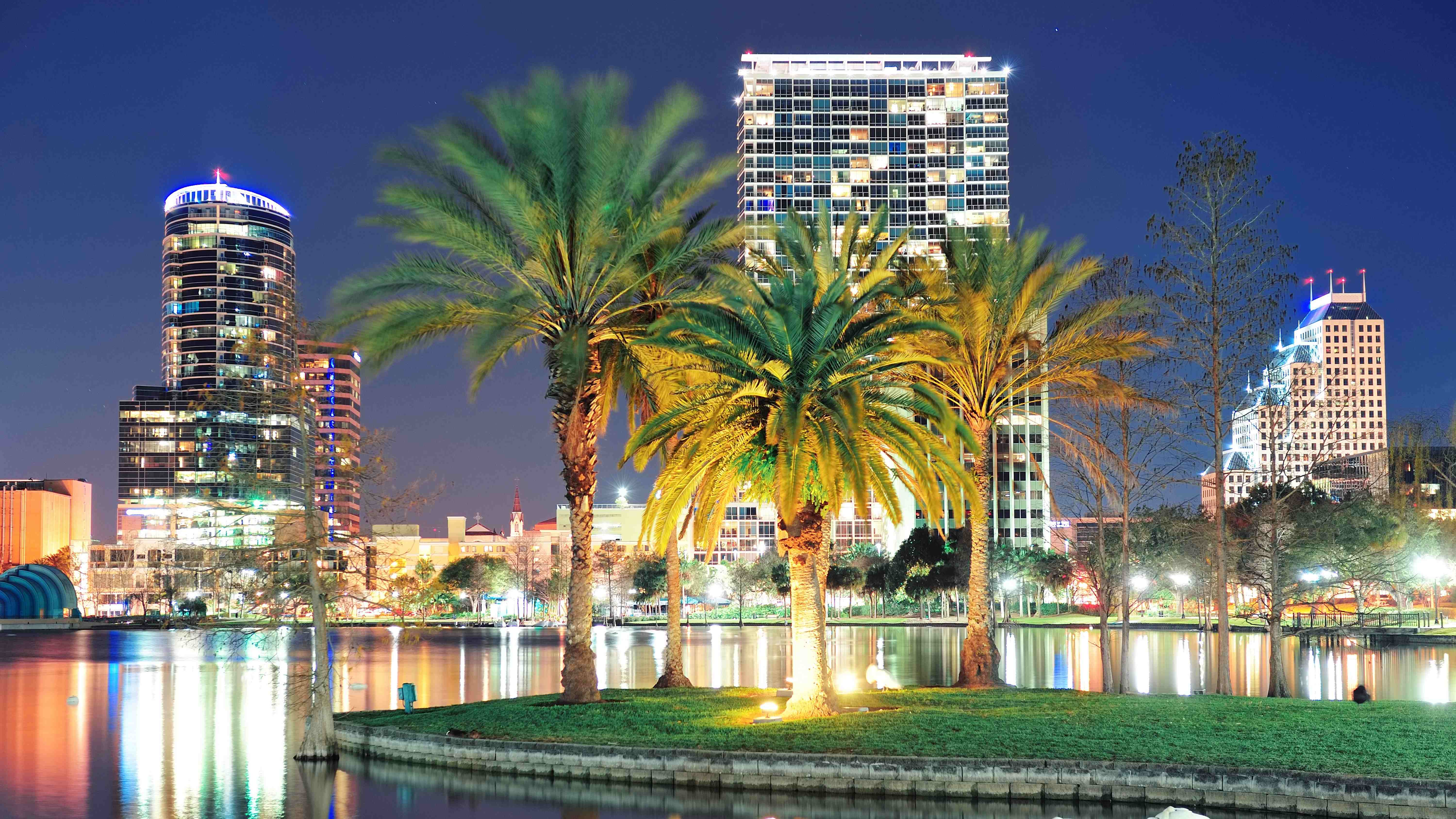 Orlando at night